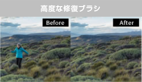 高度な修復ブラシ