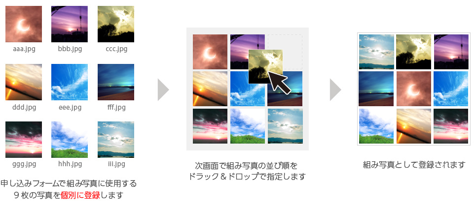 組み写真