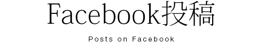 フェイスブック投稿
