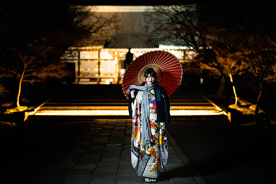 総本山仁和寺 執行長 真言宗御室派宗務総長 吉田正裕、東京カメラ部10選 柄木孝志、別所隆弘、浅岡省一、東京カメラ部運営「仁和寺×東京カメラ部　日本の文化財の美しさを後世に伝える　～青もみじライトアップ2019～」｜東京カメラ部2019写真展